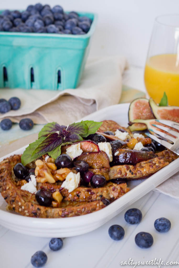 Honeyed Fig and Feta French Toast - Salty Sweet Life