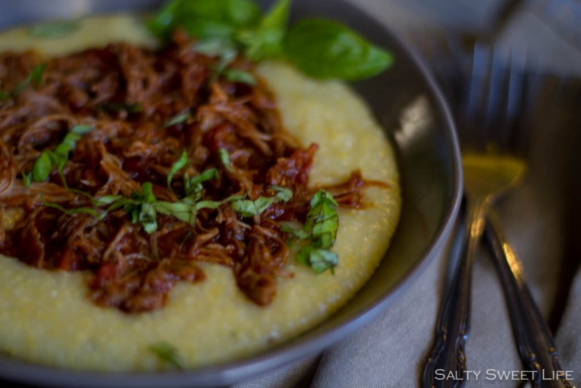 porkragu-4The $20 Dollar Dinner Party: Pork Ragú with Creamy Polenta - Salty Sweet Life