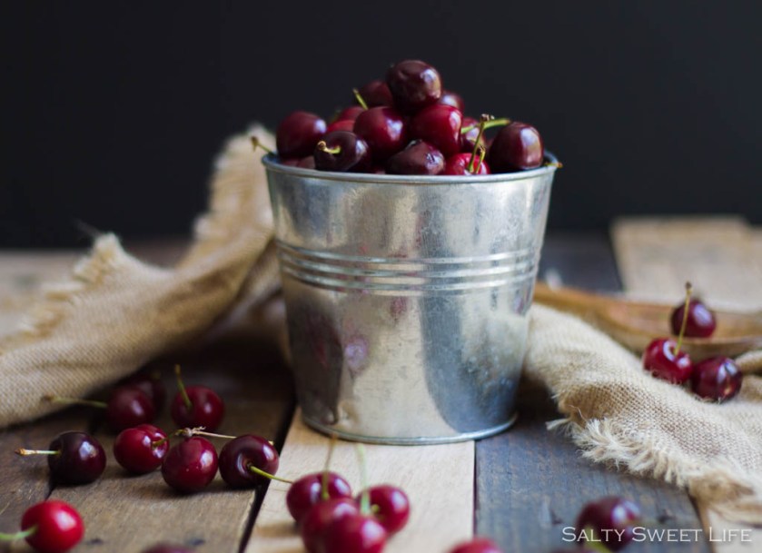 Sweet and Savory Cherry, Mint and Pistachio Salad - Salty Sweet Life