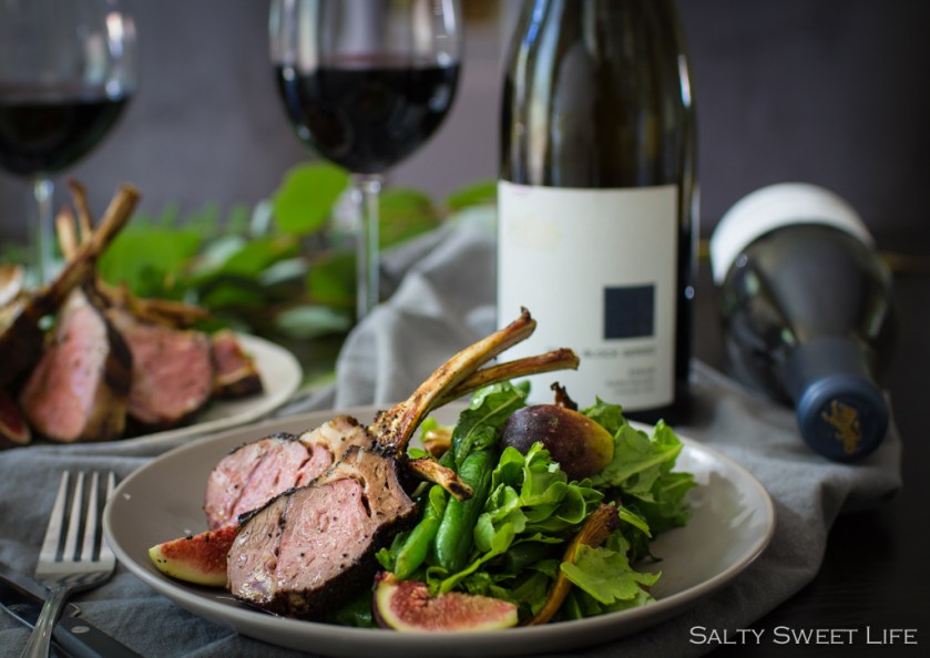 Salty Sweet Life - Coffee and Herb-rubbed Lamb Chops paired with The Hess Collection Small Block Syrah