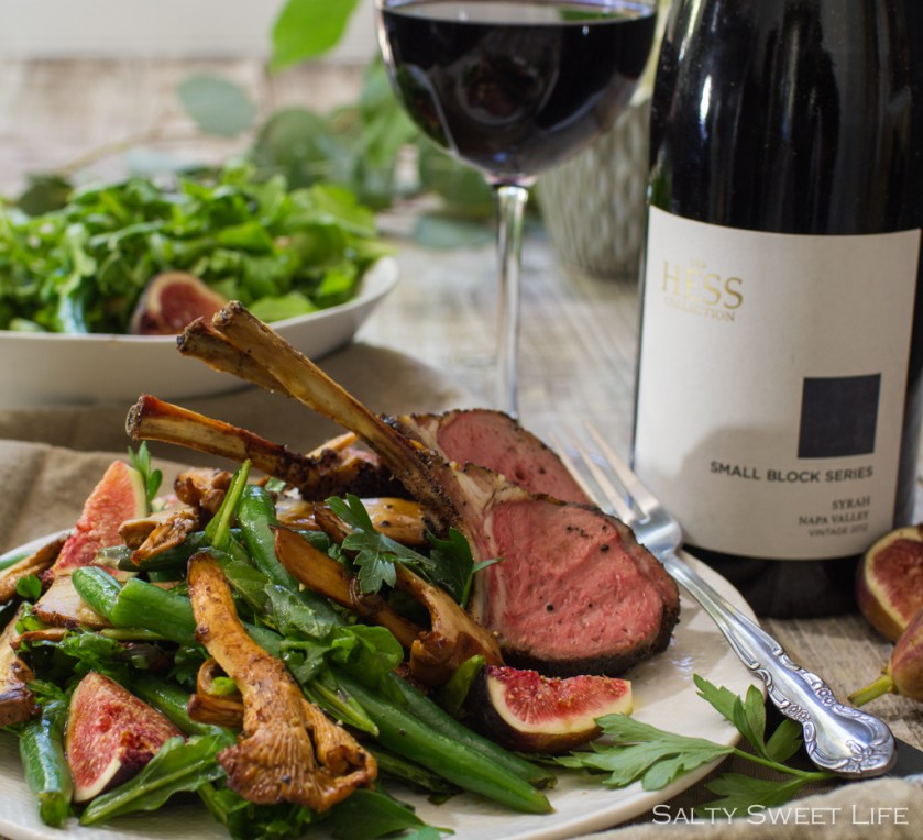 Salty Sweet Life - Coffee and Herb-rubbed Lamb Chops paired with The Hess Collection Small Block Syrah